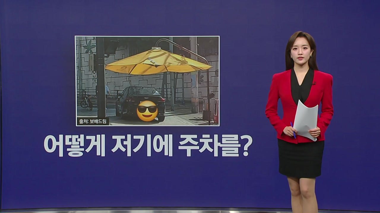 "어떻게 저기에 주차를?"...인도 불법 주차, '앱'으로 신고하세요[앵커리포트] /...