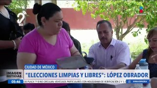 López Obrador llama a la población a votar con libertad