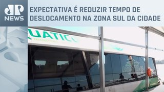 Transporte hidroviário começa a funcionar em São Paulo