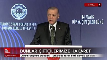 Cumhurbaşkanı Erdoğan: 'Türkiye'de tarım bitti' demek cehalettir