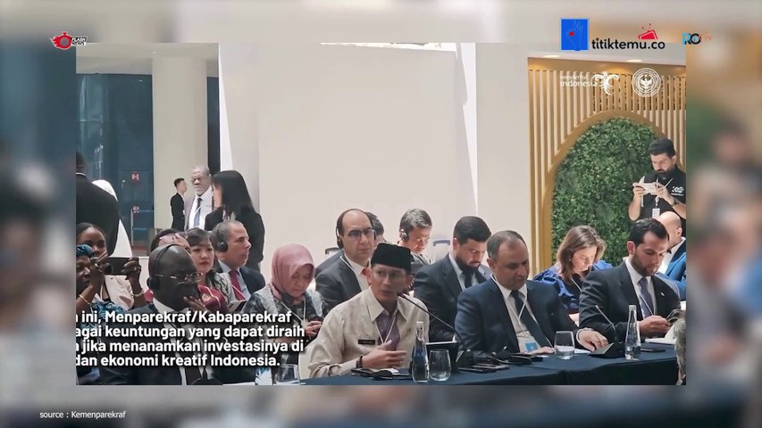 Menparekraf Sandiaga Tawarkan Para Investor Dubai Berinvestasi di Sektor Parekraf Indonesia