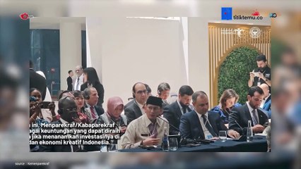 Menparekraf Sandiaga Tawarkan Para Investor Dubai Berinvestasi di Sektor Parekraf Indonesia