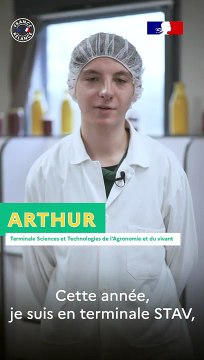 Arthur, Terminale sciences et technologies de l'agronomie et du vivant
