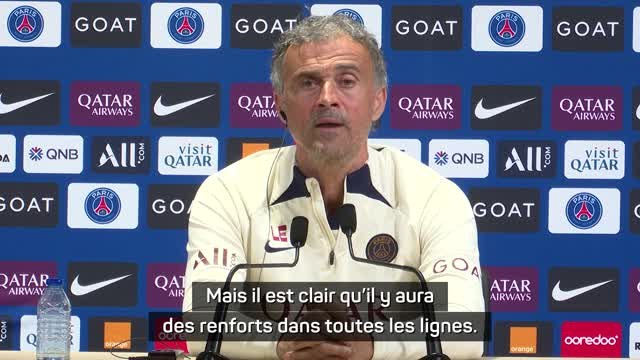 PSG - Luis Enrique : Il y aura des renforts dans toutes les lignes