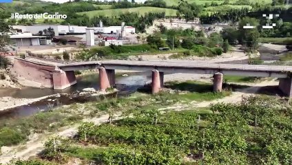 Alluvione Emilia Romagna: il ponte di Ca' Stronchino, uguale a un anno fa