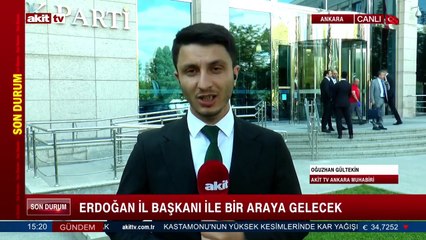 Erdoğan il başkanları ile bir araya gelecek