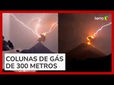 Vídeo registra tempestade de raios atingindo vulcão em erupção na Guatemala