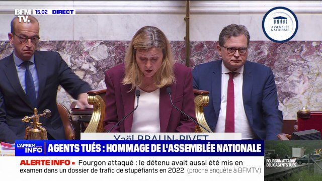L'Assemblée nationale observe une minute de silence en mémoire des agents pénitentiaires tués ce matin au péage d'Incarville