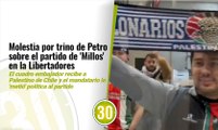 Millonarios recibe a Palestino de Chile en medio de la polémica por trino de Petro