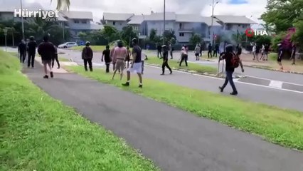 Yeni Kaledonya'da Fransa hükümetine karşı protesto