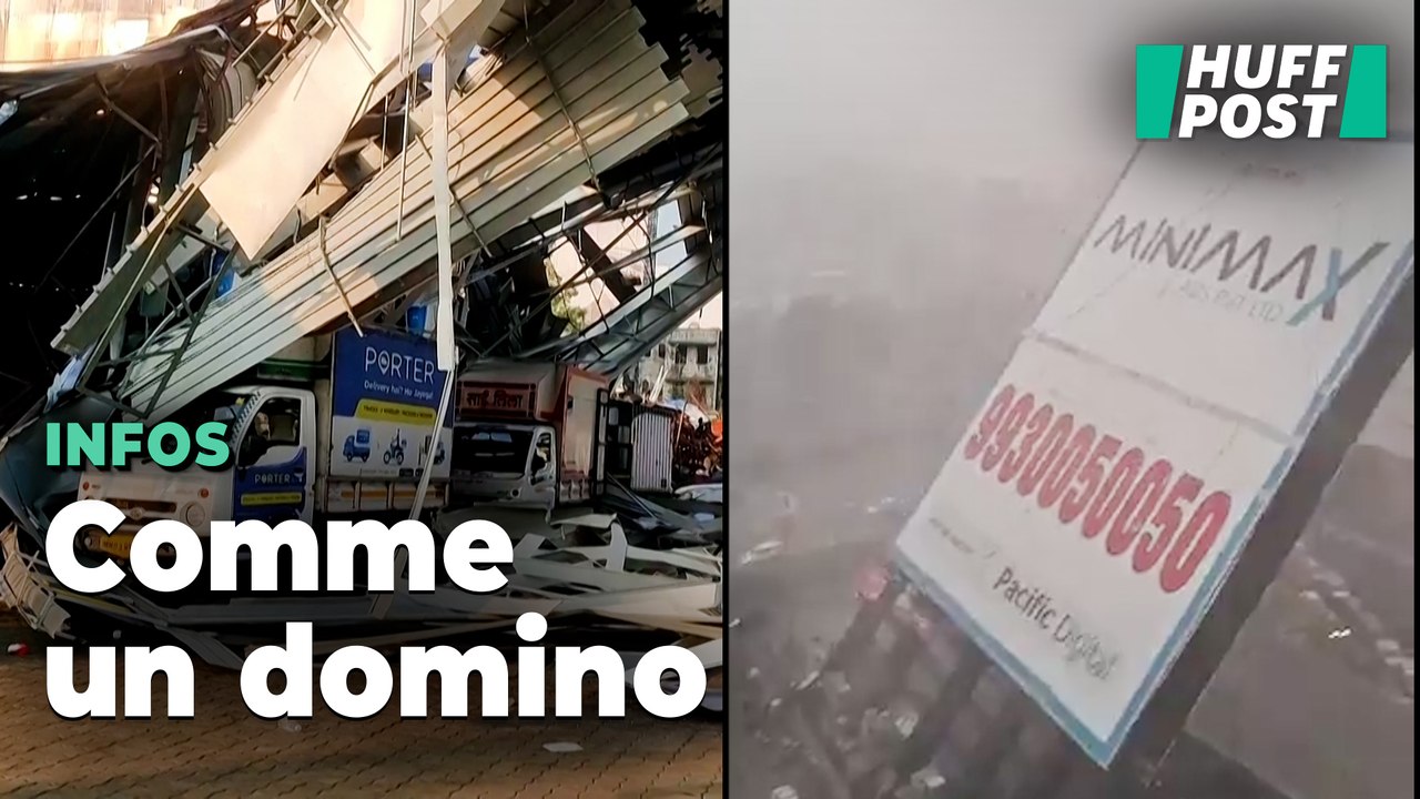 À Bombay, la chute d’un panneau géant en pleine tempête fait un bilan humain dramatique