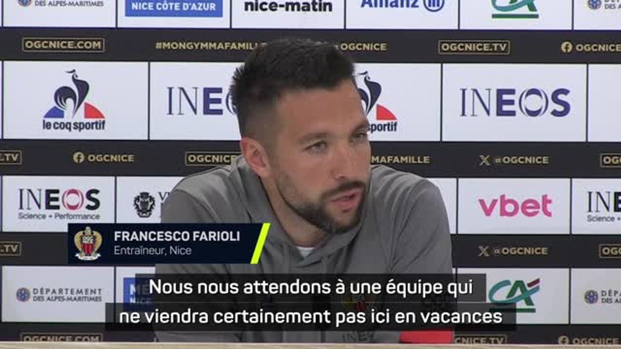 Nice - Farioli : "Le PSG ne viendra certainement pas ici en vacances"