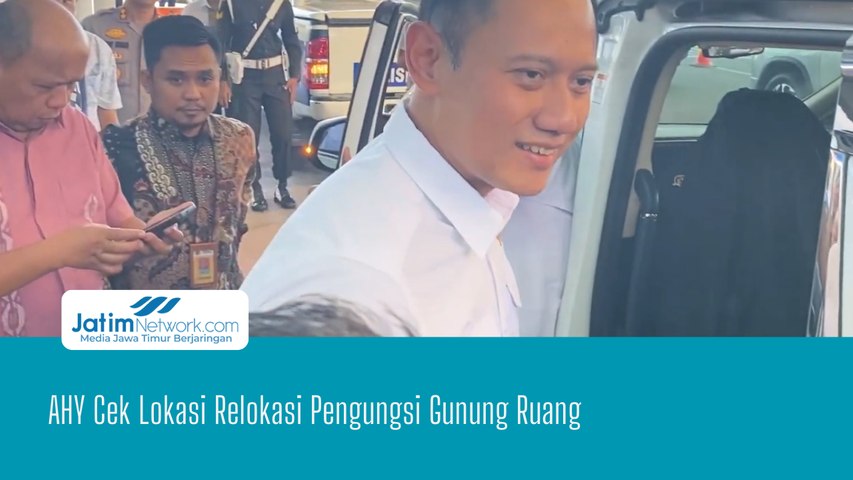 AHY Cek Lokasi Relokasi Pengungsi Gunung Ruang