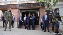Blinken a Kiev va in pizzeria con il ministro degli Esteri Kuleba