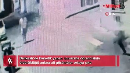 Cinayete kurban giden kuryenin öldürülme anı ortaya çıktı