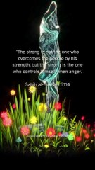 The strong is not the one who overcomes the people by his strength