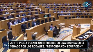Junts pide a Puente un imposible en una bronca en el Senado por los Rodalies Responda con educación
