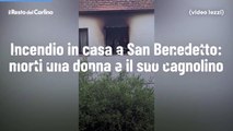 Incendio in casa a San Benedetto: morti una donna e il suo cagnolino