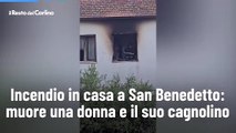 Incendio in casa a San Benedetto: muore una donna e il suo cagnolino