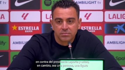 Xavi, sobre los gritos de 'Barça sí, Laporta no': "La afición es libre de opinar"