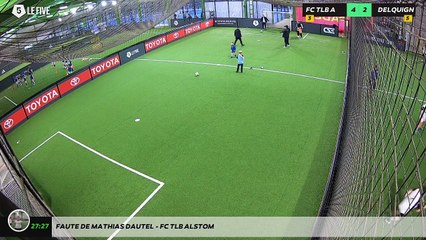 Faute de Mathias DAUTEL - FC TLB ALSTOM