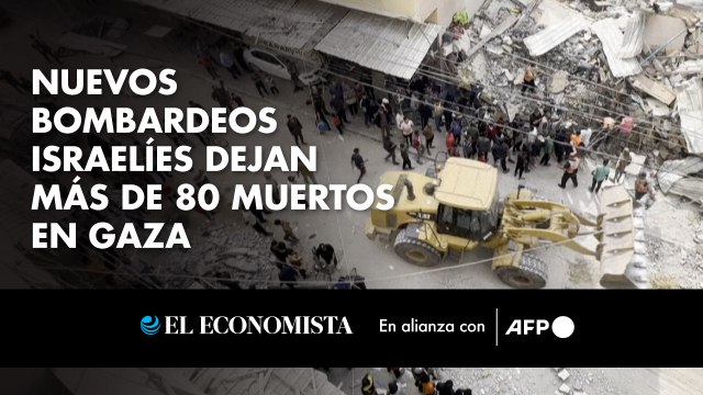Nuevos bombardeos israelíes dejan más de 80 muertos en Gaza