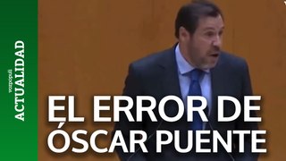 El error de Óscar Puente: 
