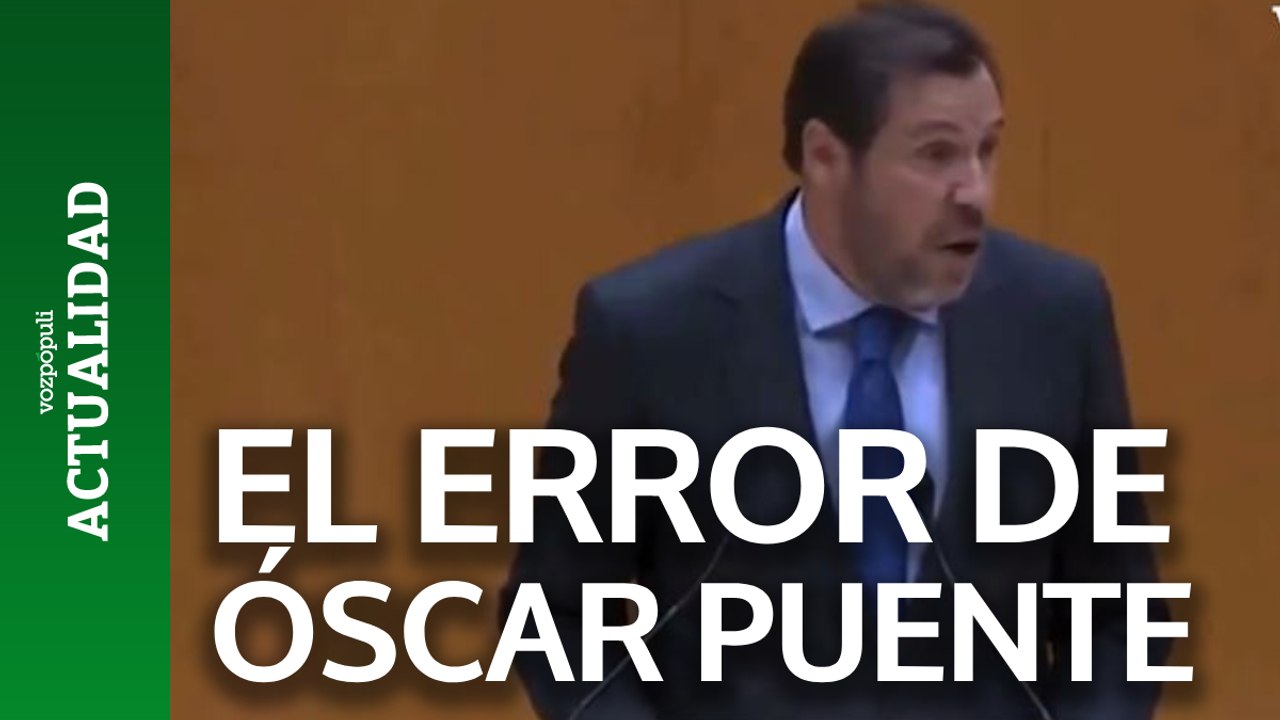 El error de Óscar Puente: "En España hay 54 provincias..."