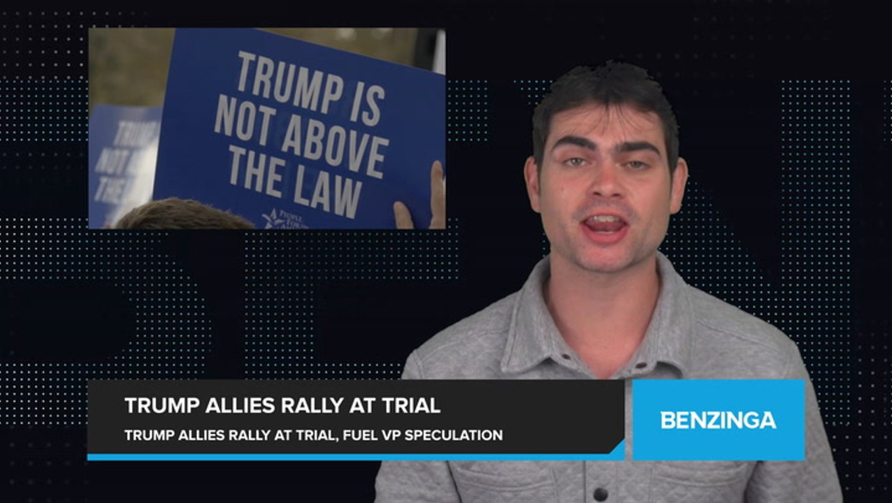 Trump Allies Rally Behind Former President at Manhattan Trial, Fueling VP Speculation