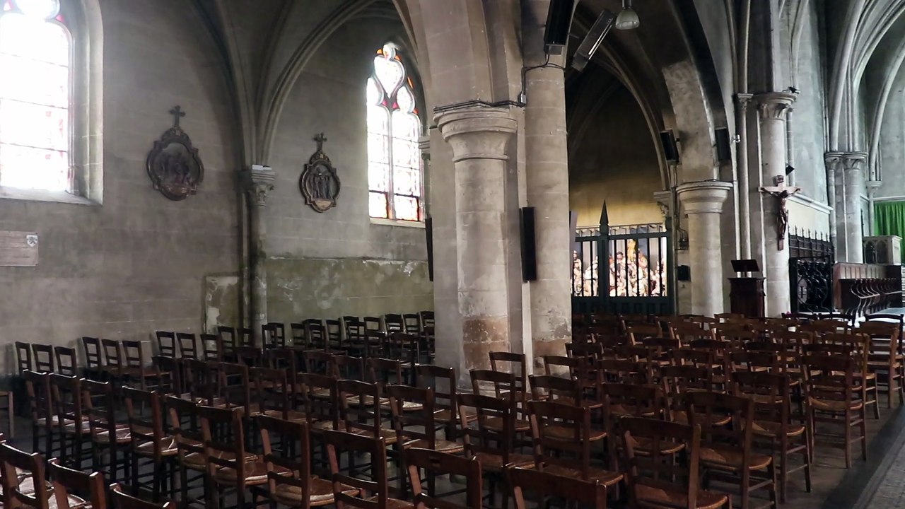 IMG_3493 Nogent-le-Rotrou (28), 9 900 habitants, église Notre-Dame 12-13è, orgue, CLIP