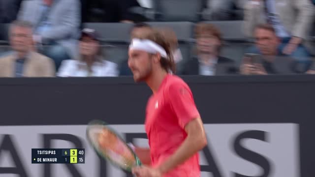 Rome - Tsitsipas surclasse De Minaur