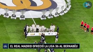 El Real Madrid ofreció la Liga 36 al Bernabéu