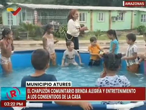 Niños y niñas del mcpio. Atures disfrutaron del Chapuzón Comunitario en el edo. Amazonas