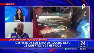 Accidente en Ayacucho: Sutran asegura que bus interprovincial cumplía con requisitos legales