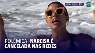 Socialite Narcisa é criticada após postar vídeo no mar pedindo apoio ao RS