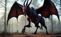 The Jersey Devil - legendary creature said to inhabit the Pine Barrens of New Jersey