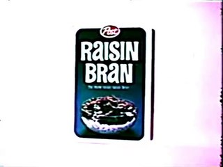 1960s Post Raisin Bran - raisins portrayed by HUMANS TV commercial