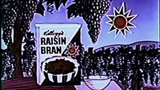 1960s animated Kellogg's Raisin Bran and the Sun TV commercial