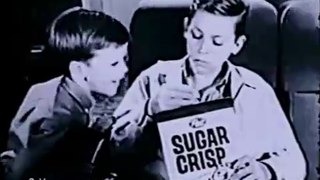1950s Sugar Crisp Big Kid saves the day on the train TV commercial