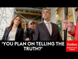 BREAKING NEWS: Reporter Peppers Michael Cohen With Questions As He Heads To Trump Hush Money Trial