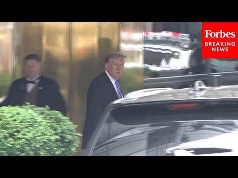 JUST IN: Former President Trump Heads To His Hush Money Trial Where Michael Cohen Will Testify