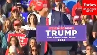 Trump Makes New Jersey Rally Crowd Laugh Doing Impression Of Biden Trying To Get Off A Stage