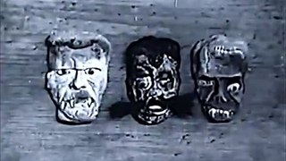 1960s Pressman witch doctor head shrinker kit TV commercial
