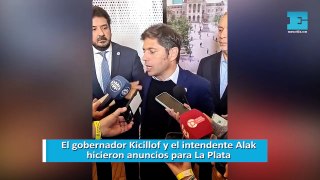 El gobernador Kicillof y el intendente Alak hacen anuncios para La Plata