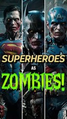 SUPERHEROES AS ZOMBIES! (AI Generated)