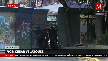 Скачать видео: Colocan vallas metálicas para proteger Segob ante protestas de normalistas