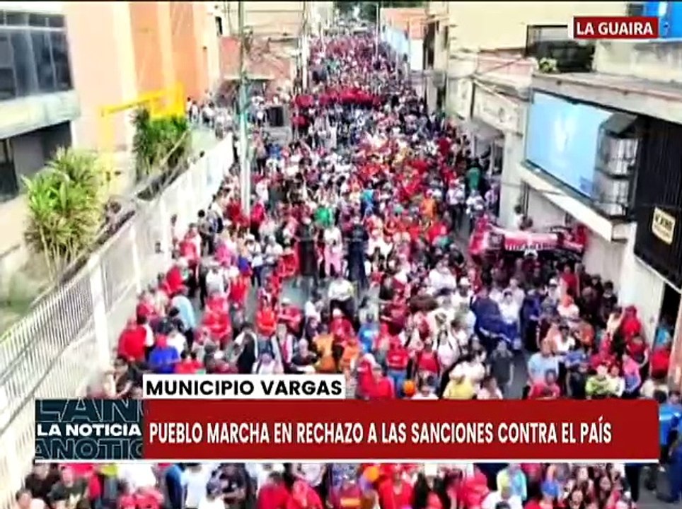 La Guaira | Pueblo del mcpio. Vargas rechaza las medidas coercitivas impuestas por EE.UU.