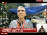 Miranda | Trabajadores de Mintur rechazan las medidas coercitivas unilaterales contra Venezuela