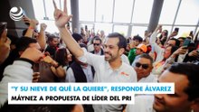 "Y su nieve de qué la quiere", responde Álvarez Máynez a propuesta de líder del PRI