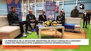 La presencia de la Selección Argentina de Vóley consolida a Misiones como una provincia apta albergar eventos internacionales